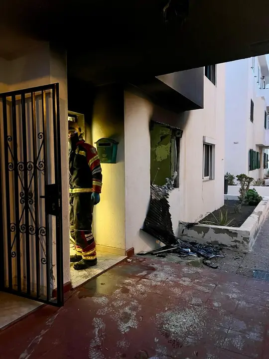 Incendio de una vivienda en Arrecife.