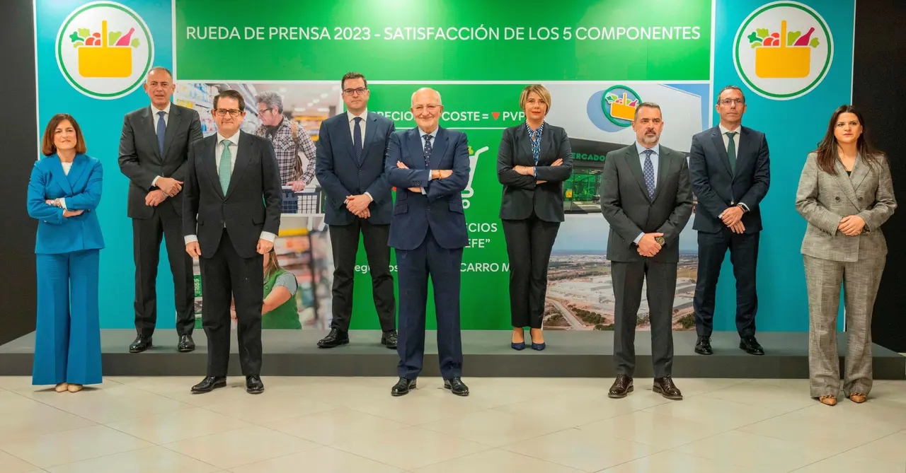 Juan Roig y miembros del Comité de Dirección de Mercadona.