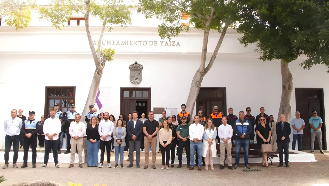 Minuto de silencio en Yaiza.