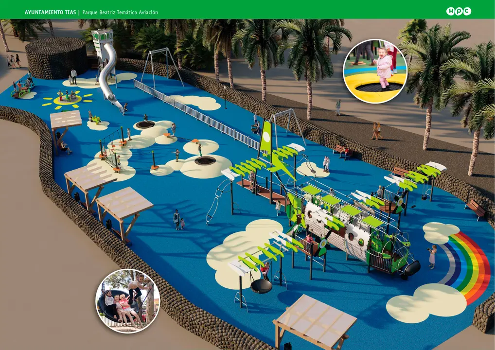 Plan del parque infantil de Matagorda.