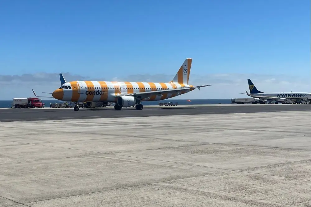 Pista del aeropuerto de Lanzarote