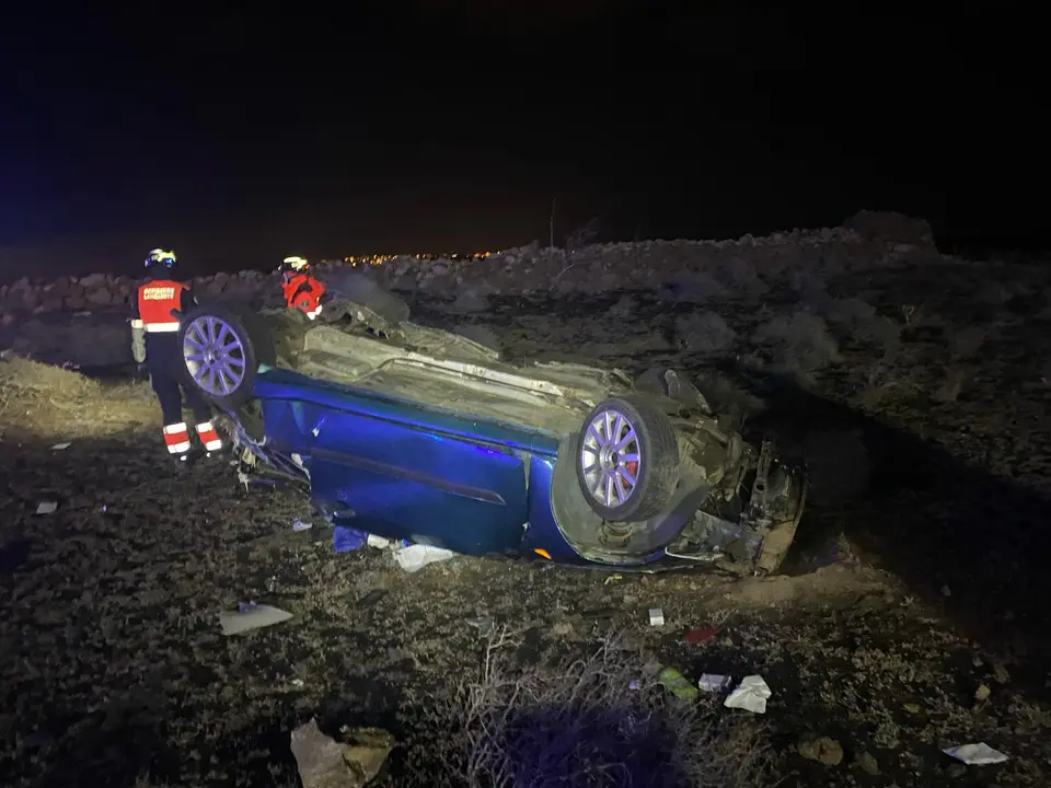 Accidente en Tías.