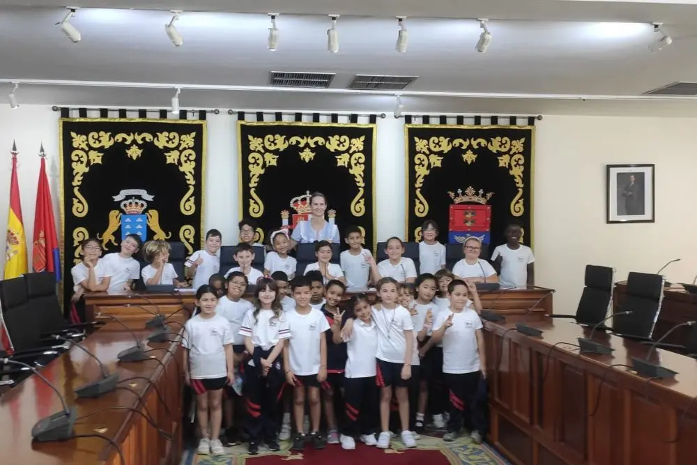 Alumnos del Zerolo en el pleno de Arrecife