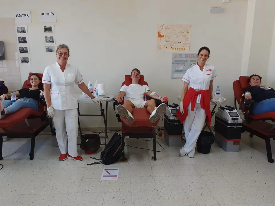 Donación de sangre.