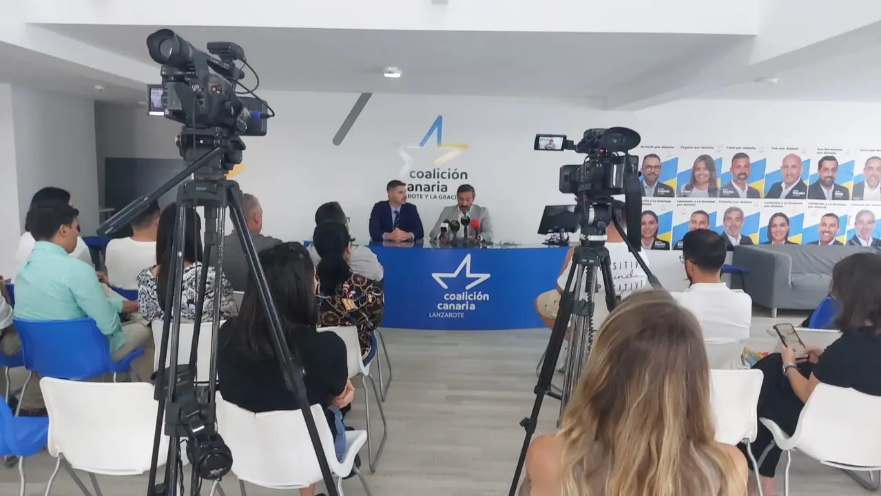 Rueda de prensa de Coalición Canaria.