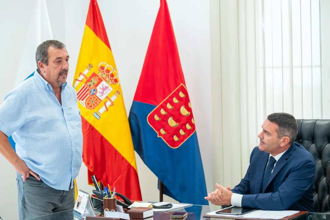 Presidente junto a Miguel Angel Jiménez.