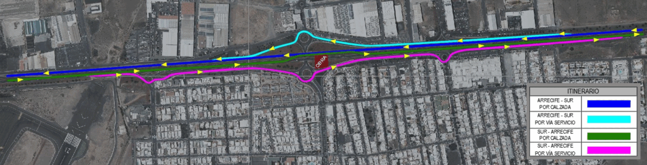 Paso inferior en la LZ-2