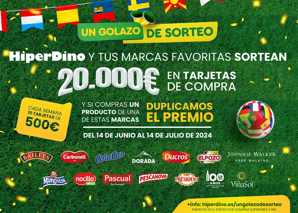 Cartel 'Un Golazo de Sorteo'.