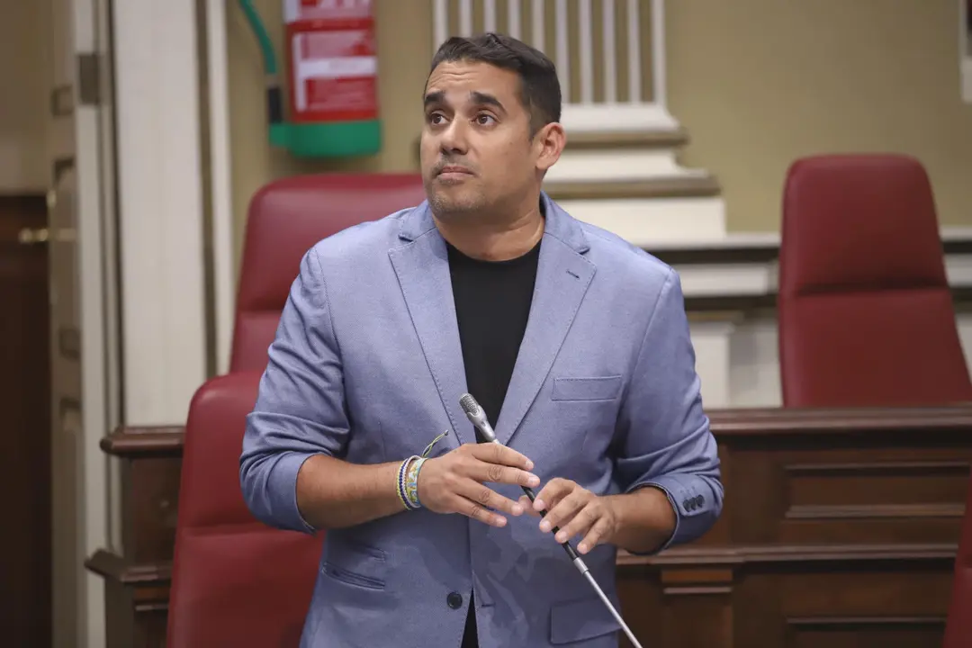 Yoné Caraballo en una intervención parlamentaria.