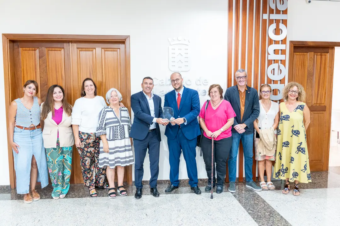 Recepción al magistrado juez decano de Arrecife.