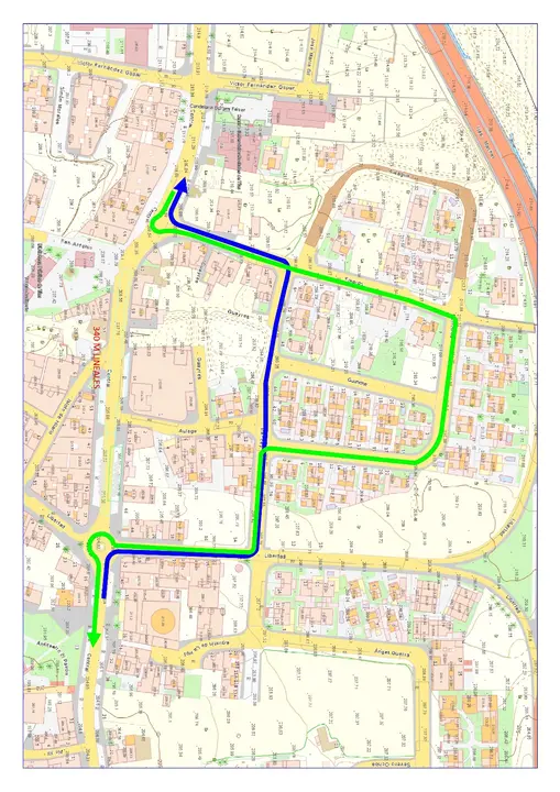 Cierre tramo Avenida Central 20 julio de 2024.
