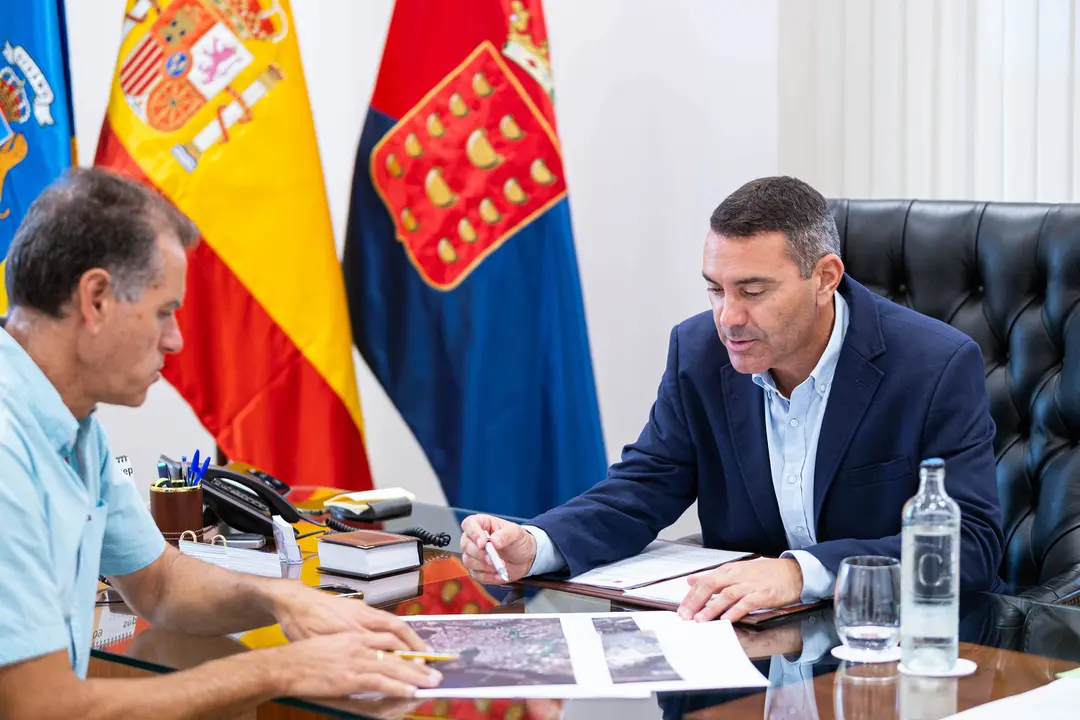 Presidente Oswaldo Betancort y Domingo Cejas.