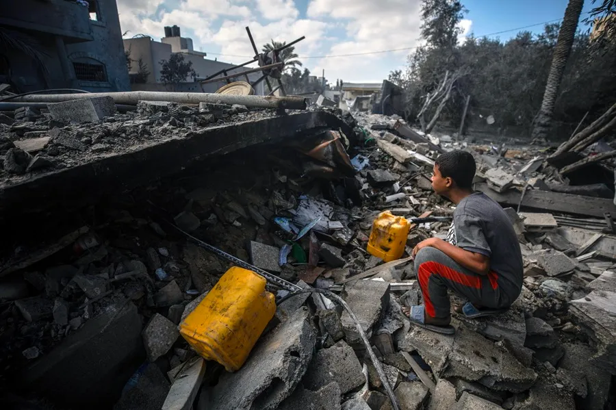 Escombros en Gaza. Imagen: EFE.