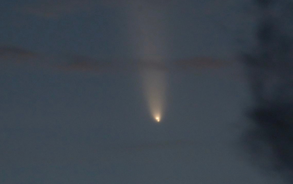 Cometa en Lanzarote. Imagen: Juan Méndez.