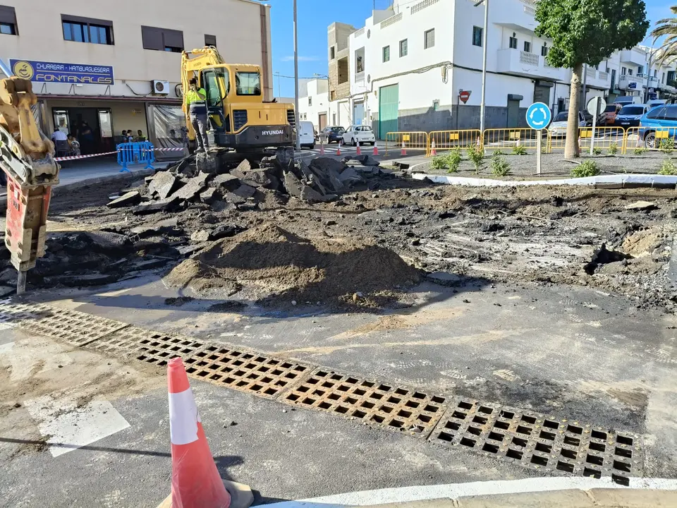 Rotura en la calle Tajaraste.