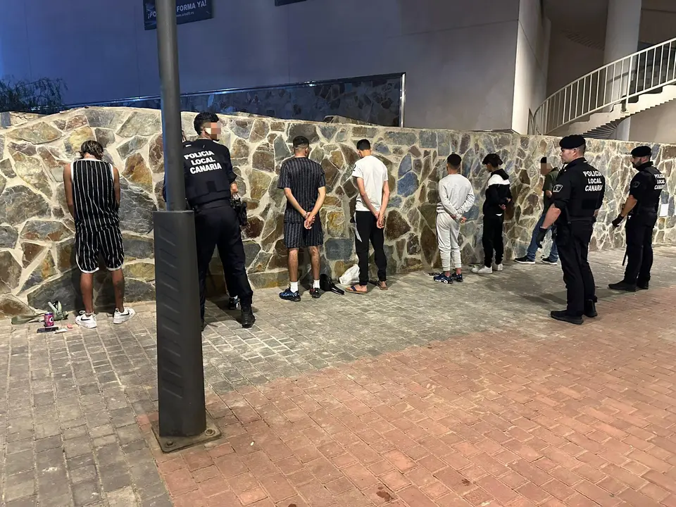 Actuación de la policía en La Vega, Arrecife