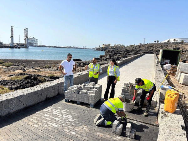 Obras en la playa