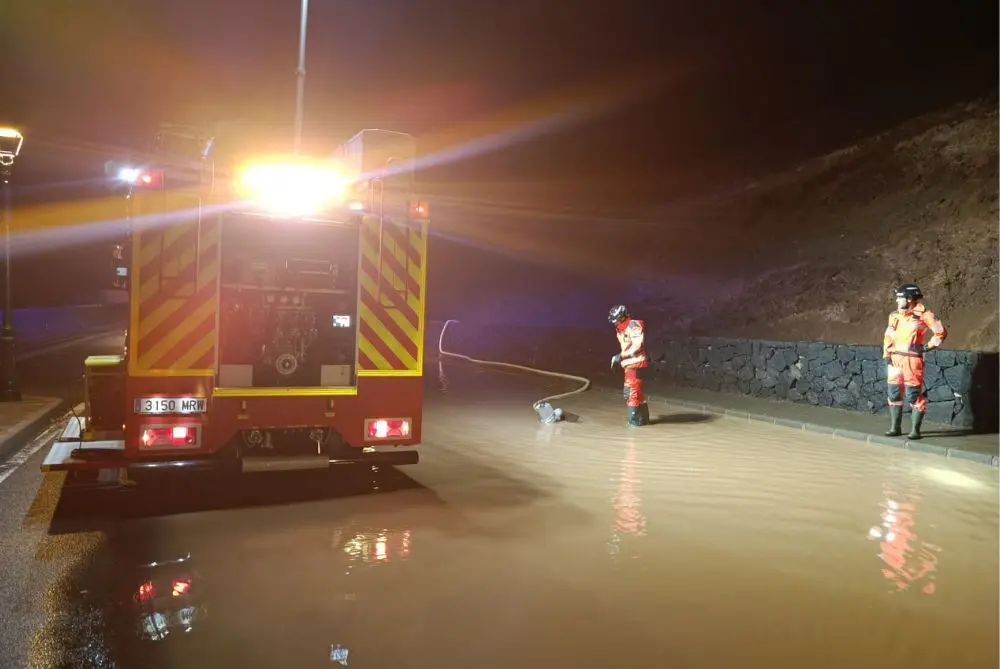 Actuación de los bomberos