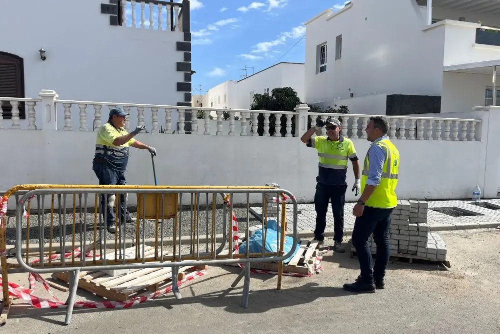 Jacobo Medina en una de las obras