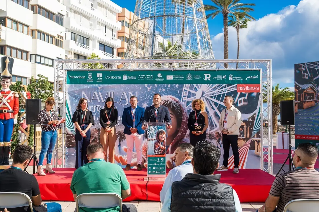 Presentación de Navilan hoy en Arrecife. Intervención del alcalde Yonathan de León 