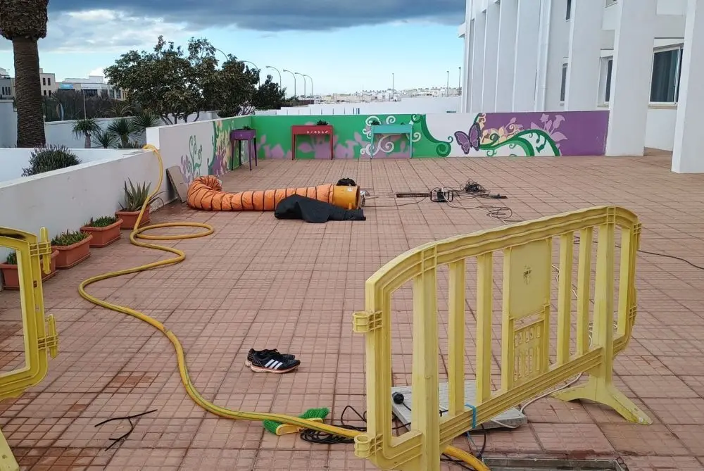 Obras en aljibes de colegios