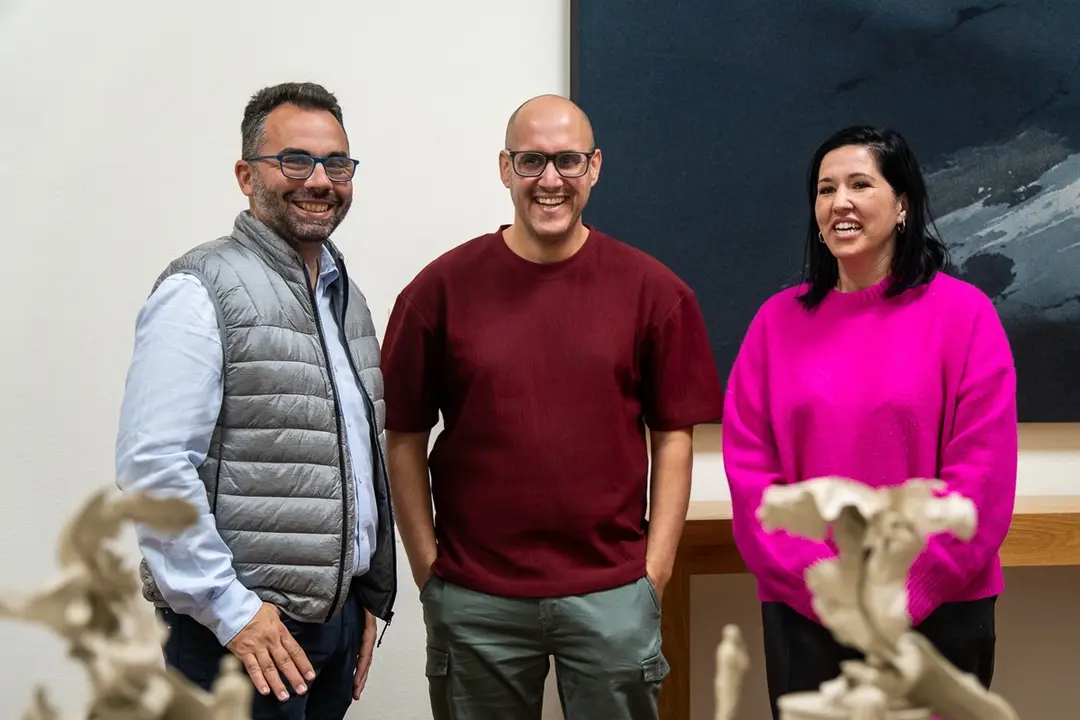 Echedey Eugenio, Rigoberto Camacho y Abigail González.