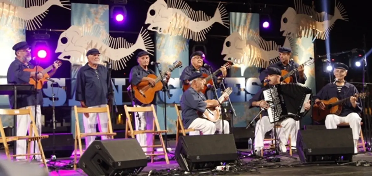 Parranda Amigos de Porto Naos, en una celebración pasada de las Fiestas de San Ginés, en la capital de Lanzarote