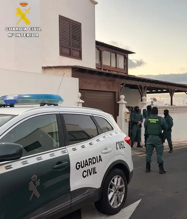 La Guardia Civil en el operativo en Lanzarote