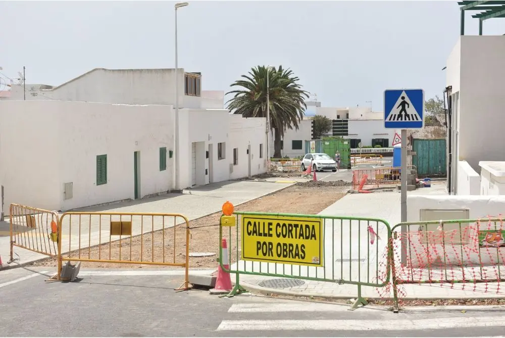 Obras en la calle Rubicón
