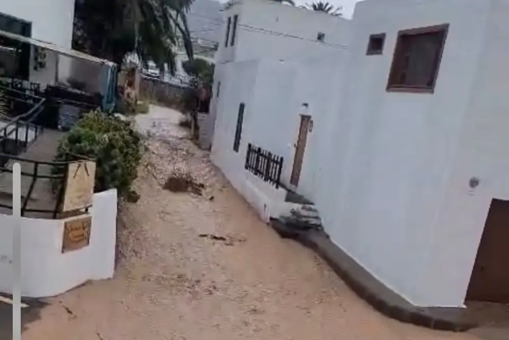 Lluvias en Haría
