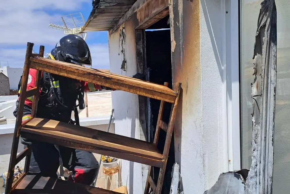 Actuación de los bomberos