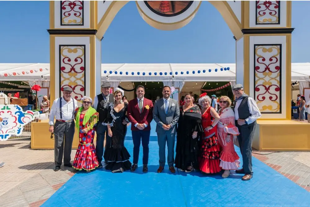 El alcalde durante la Feria de Abril