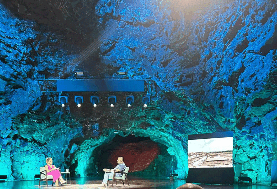 Un momento de la entrevista