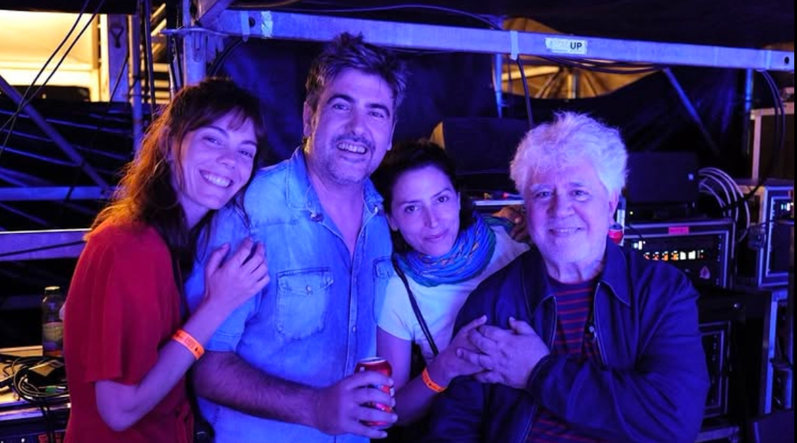 Victoria Luengo, David Muñoz de Estopa, Bárbara Lenny y Pedro Almodóvar en el Lava Live Fest