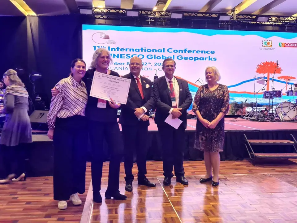 Premio a las Buenas Prácticas en la 11ª Conferencia Internacional de Geoparques Mundiales de la UNESCO&nbsp;