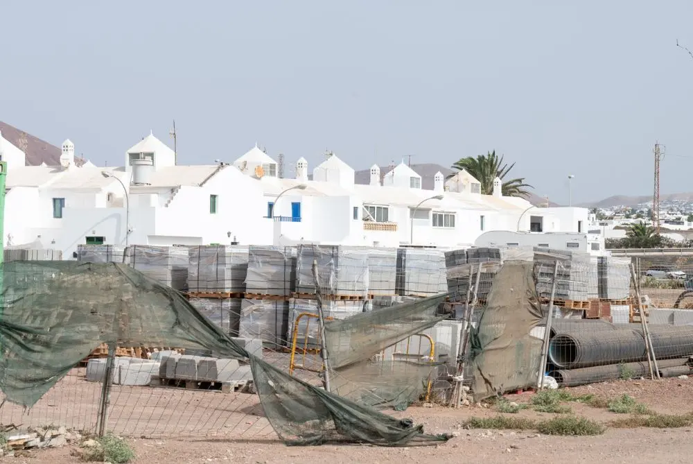 Obras en el barrio de Tinasoria