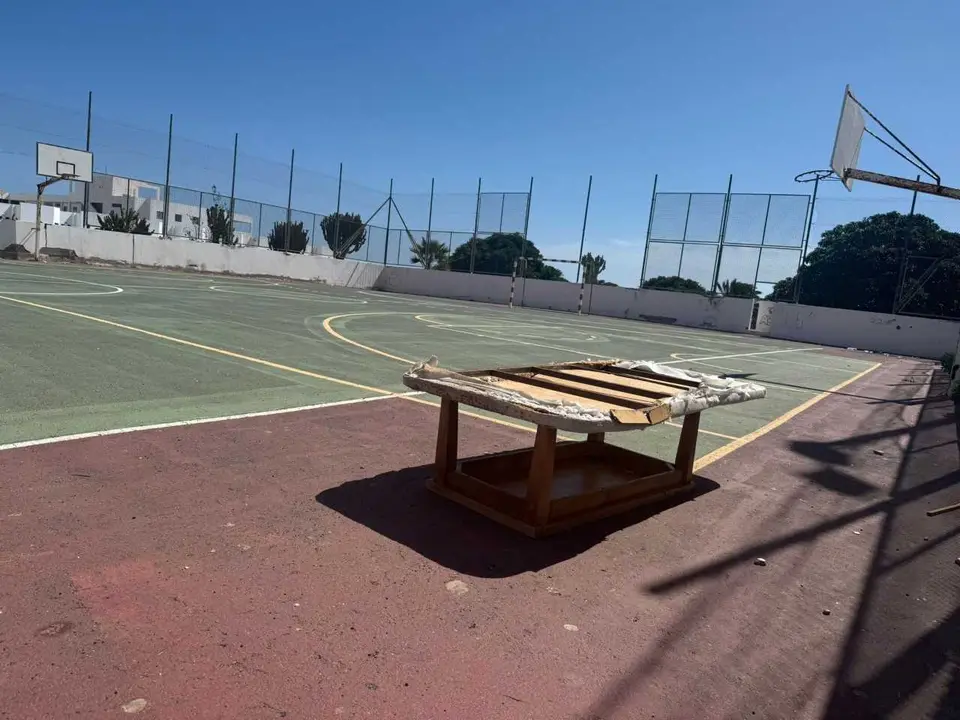 Deterioro de las canchas de Costa Teguise&nbsp;