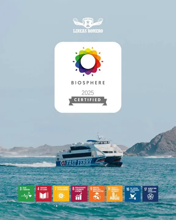 Líneas Romero enmarca su certificado