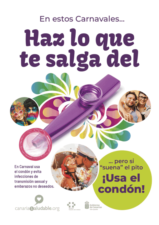 Cartel de la campa&ntilde;a de sanidad en carnaval