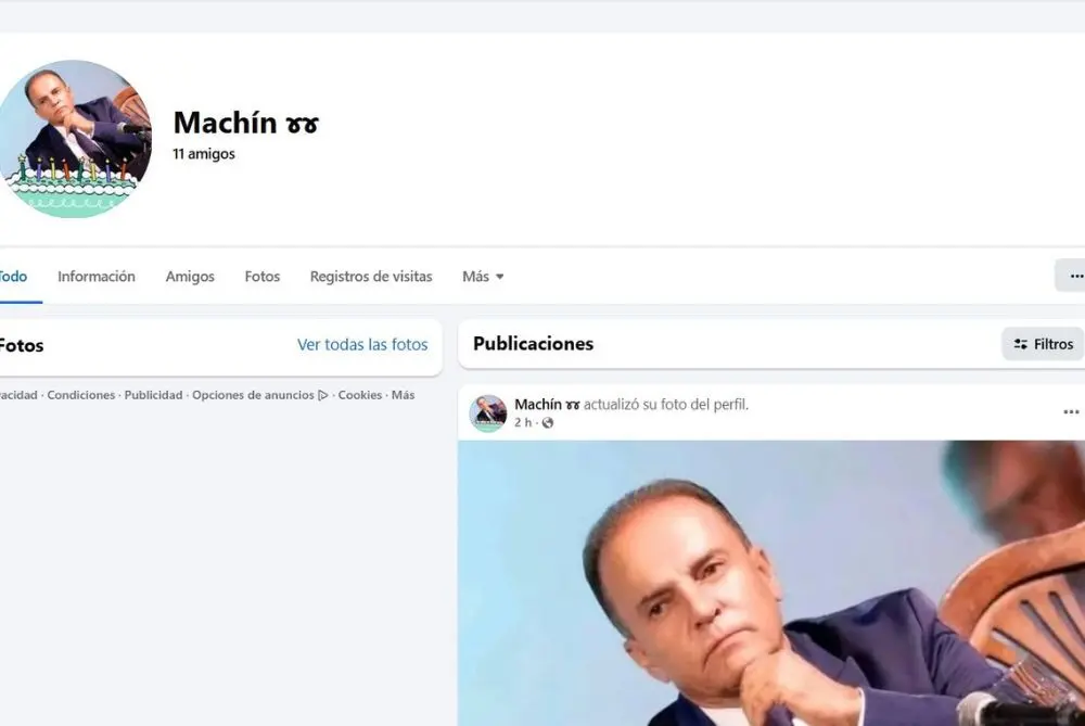 Perfil falso de Jes&uacute;s Mach&iacute;n en Facebook