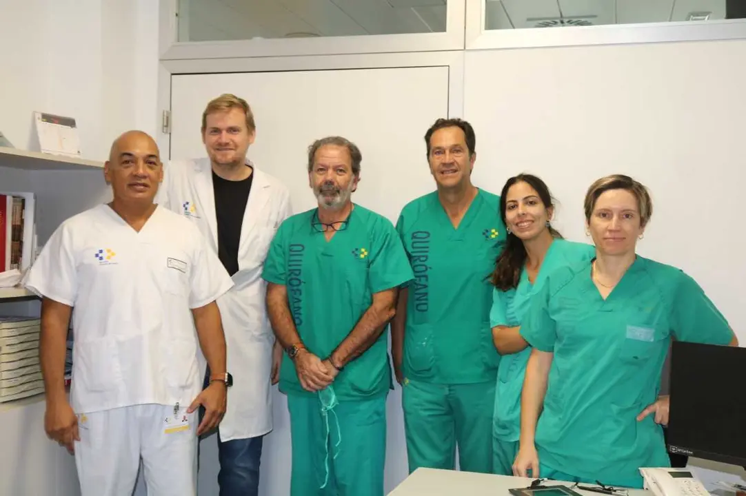 El equipo de Otorrinolaringolog&iacute;a del Hospital Universitario Doctor Jos&eacute; Molina Orosa