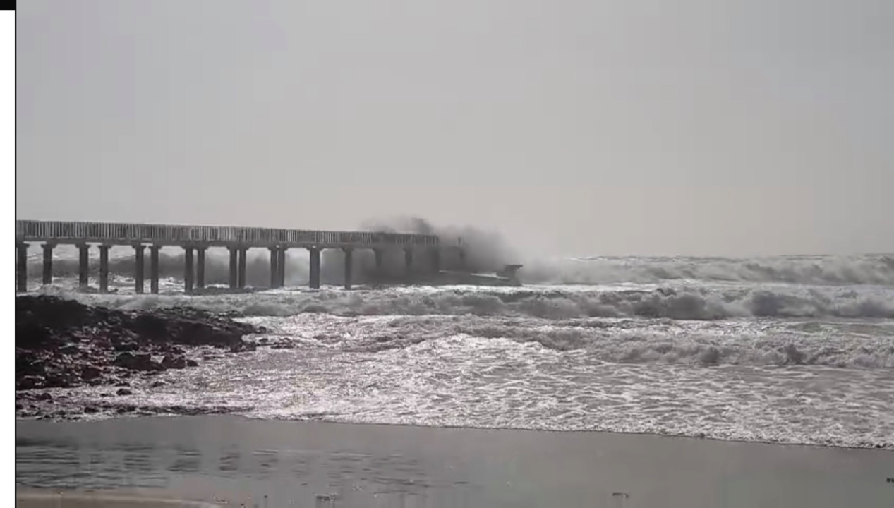 Oleaje en la playa de La Garita