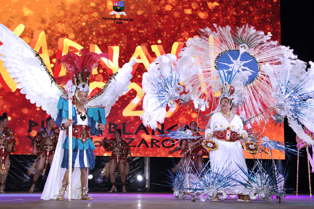 Rey y reina del carnaval de Playa Blanca