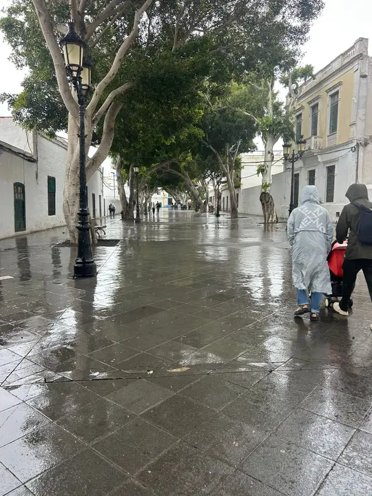 Lluvia en Har&iacute;a, foto por Jes&uacute;s Perdomo