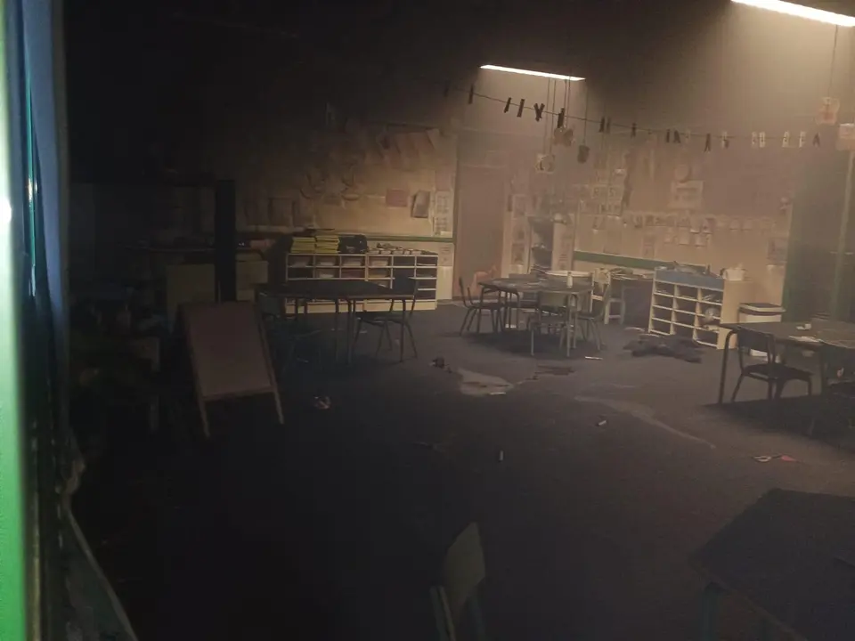 Im&aacute;genes incendio CEIP Los Geranios