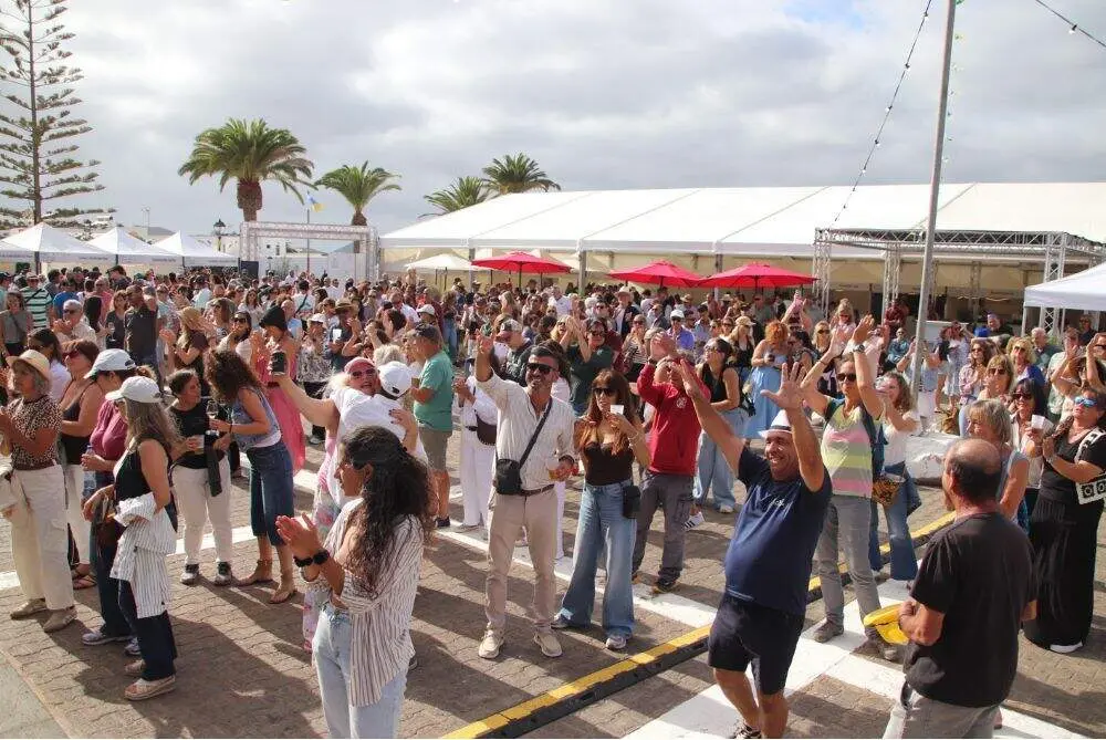 Una de las actuaciones en la Feria del Queso