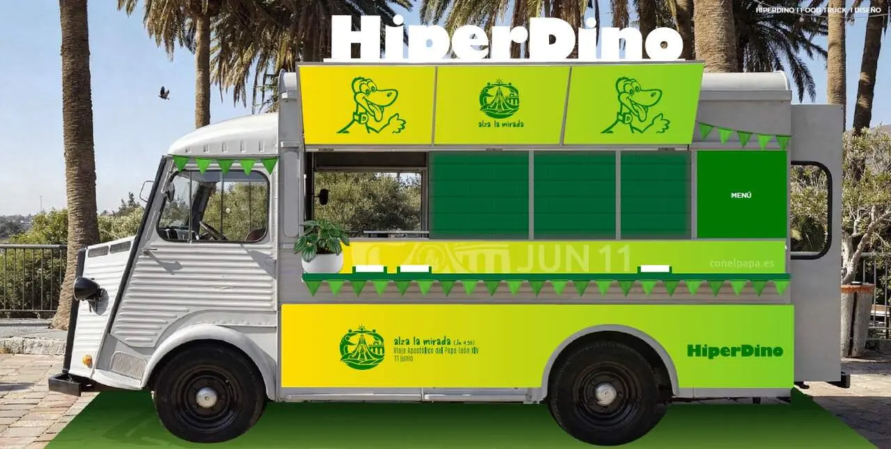 Food truck HiperDino Visita del Papa