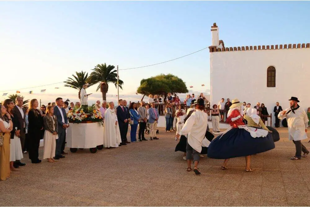 Un momento de la ofrenda