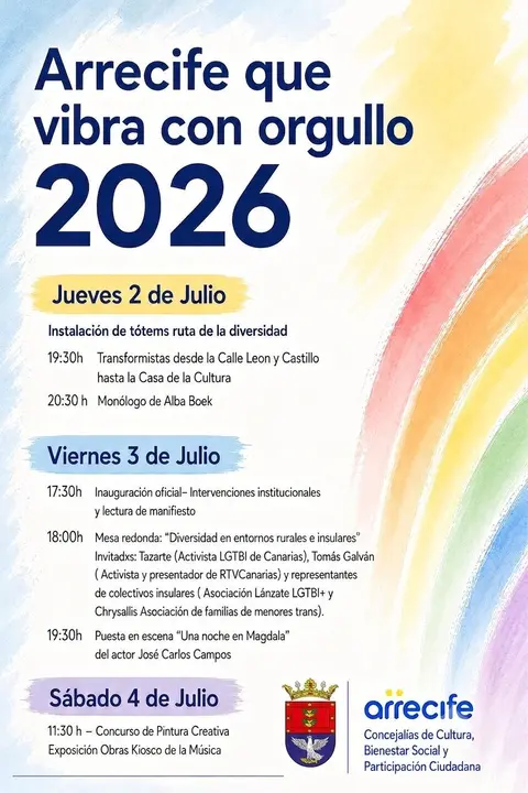 Cartel actividades orgullo