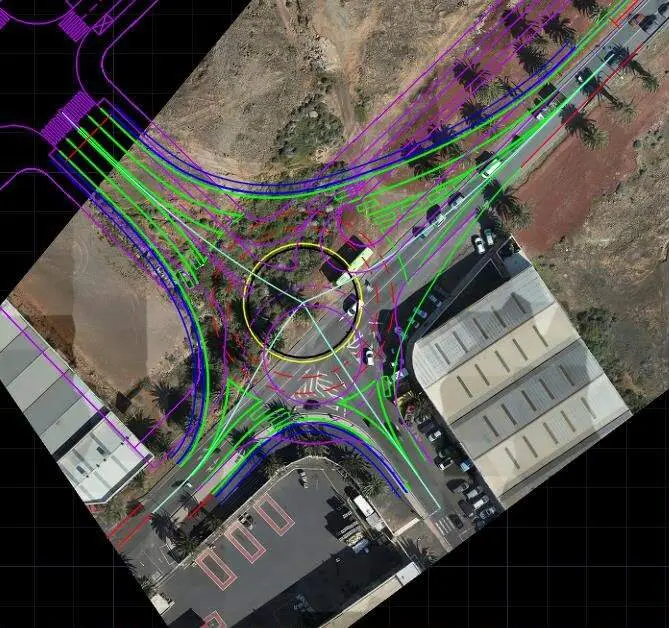 Recreaci&oacute;n visual de la rotonda que se construir&aacute; en los accesos a la zona de Lloret, en Arrecife, en una carretera de &aacute;mbito insular, y para la que ya est&aacute; redactado su proyecto. 